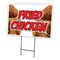 Signmission Fried Chicken Yard Sign & Stake outdoor plastic coroplast window, C-1216-DS-Fried Chicken C-1216-DS-Fried Chicken - alternate 1